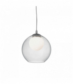 NEMO CLEAR Ciondolo trasparente 1 lampadina in metallo