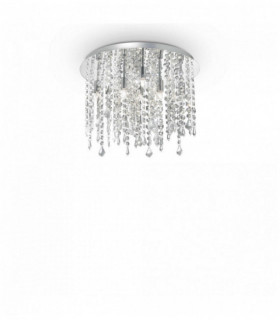 Crystal ceiling light ROYAL crystal 8 bulbs