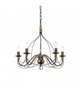 CORTE Lampada a sospensione Ruggine 5 lampadine