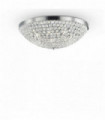 ORION chrome crystal ceiling light 12 bulbs