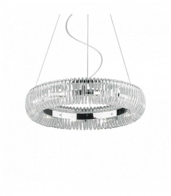 Chrome pendant QUASAR 10 bulbs