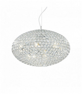 ORION Chrom Kristall Pendelleuchte 12 Lampen