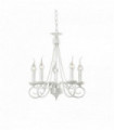 Suspension Blanche antique BRANDY 5 ampoules
