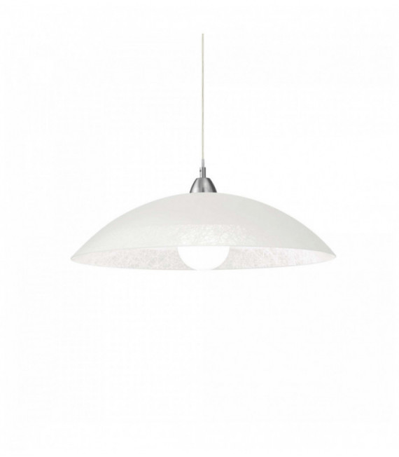 Weiße LANA Pendelleuchte 1 Glühlampe Höhe 38 cm