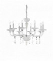MIRAMARE white pendant light 8 bulbs