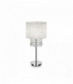 White table lamp OPERA crystal 1 bulb