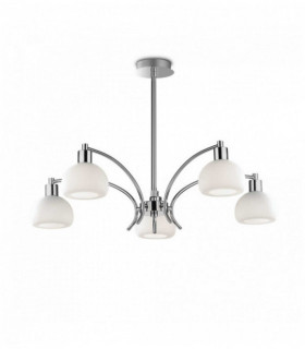 TOKYO Chrome Colgante 5 bombillas
