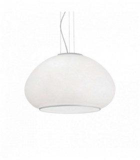 Suspension Blanche MAMA 3 ampoules Diamètre 40 Cm