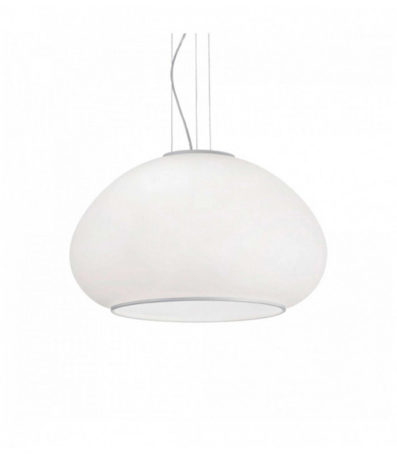 Suspension Blanche MAMA 3 ampoules Diamètre 40 Cm