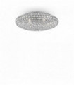 Plafonnier Chrome en cristal KING 9 ampoules