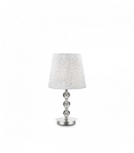 Lampada da tavolo design cromata LE ROY 1 lampadina