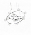 ORBITAL Chrome Pendant 14 bulbs