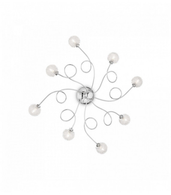 Ceiling light Chrome PON PON 8 bulbs