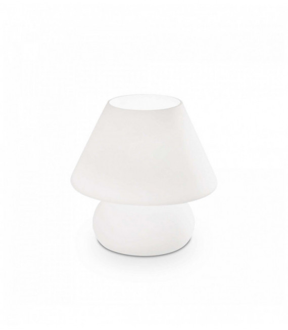 Lámpara de mesa PRATO blanca 1 bombilla Ancho 60 Cm