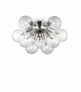 DEA chrome ceiling light 10 bulbs