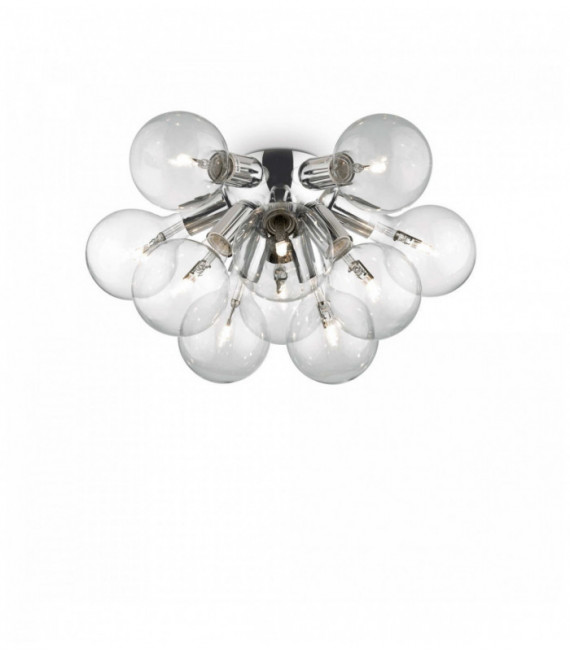 Plafoniera DEA cromata 10 lampadine
