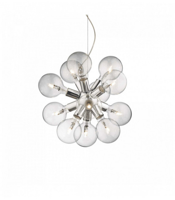 Suspension Chromée DEA 12 ampoules
