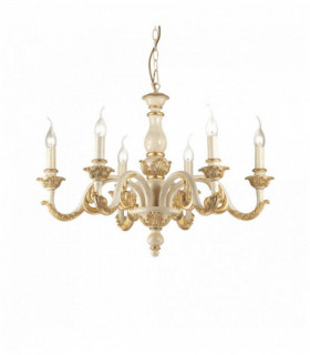 GIGLIO Golden Pendant 6 bulbs