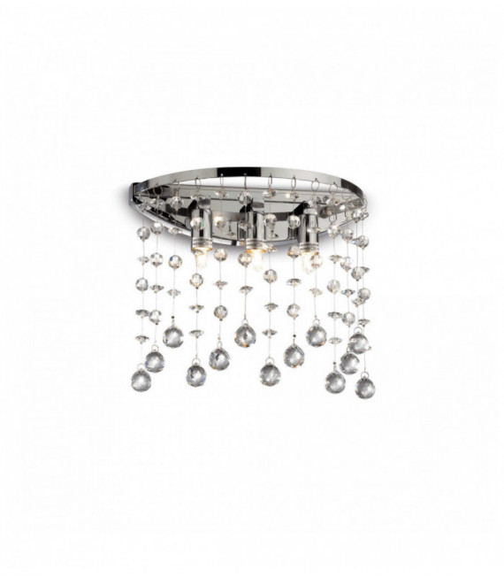 Aplique de cristal cromado MOONLIGHT 3 bombillas