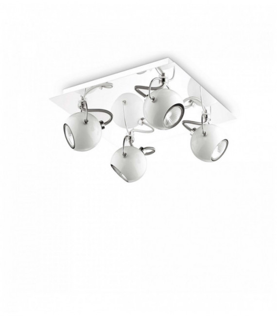 Plafoniera bianca LUNARE 4 lampadine
