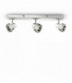 White wall light NOSTALGIA 3 bulbs