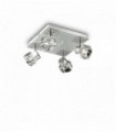 White ceiling lamp NOSTALGIA 4 bulbs