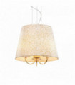 QUEEN Golden Pendant 3 bulbs