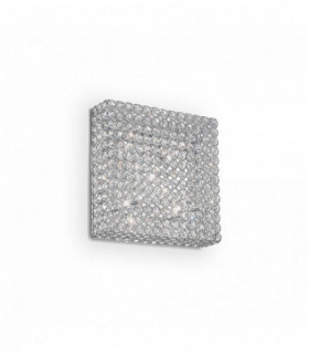 ADMIRAL Chrome crystal ceiling light 6 bulbs
