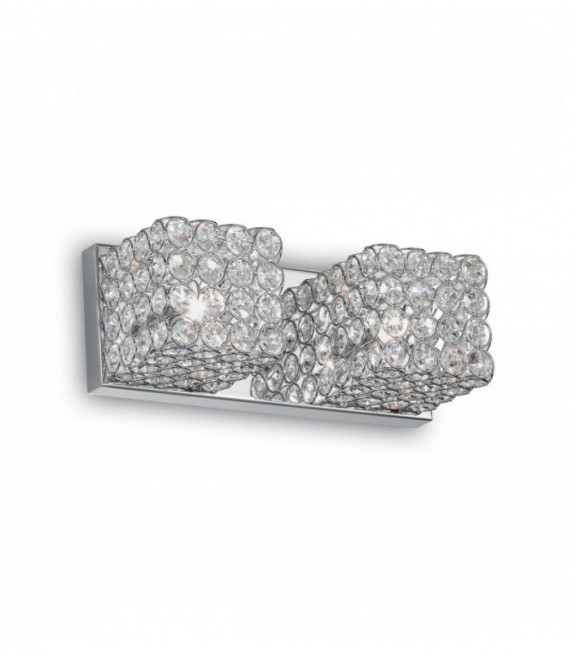 Chrome crystal wall light ADMIRAL 2 bulbs