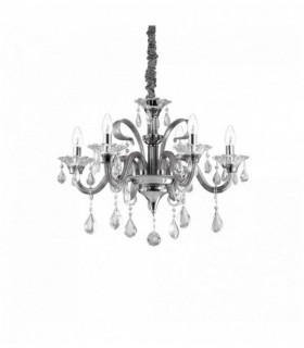 Lampadario COLOSSAL cristallo grigio 6 luci