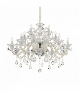 Lampadario COLOSSALE cristallo avorio 15 luci