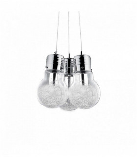 Aluminum pendant lamp LUCE MAX 3 bulbs
