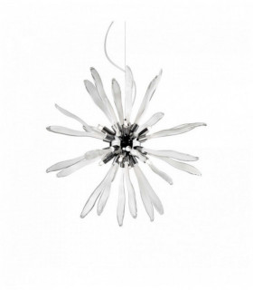 Sospensione bianca CORALLO 8 lampadine
