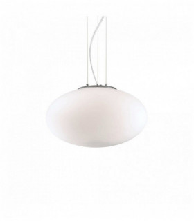 Suspensión blanca CANDY 1 bombilla Diámetro 25 Cm