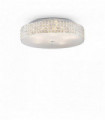 Plafonnier Blanc en cristal ROMA 9 ampoules