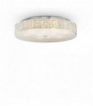 White crystal ceiling light ROMA 12 bulbs