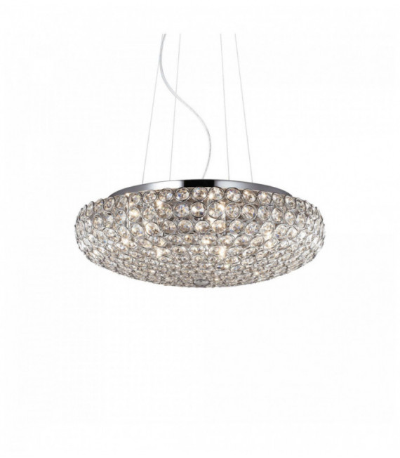 KING crystal chrome colgante 7 luces