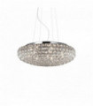 Suspension Chromée en cristal KING 7 ampoules