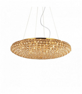 Golden KING crystal pendant light 12 bulbs