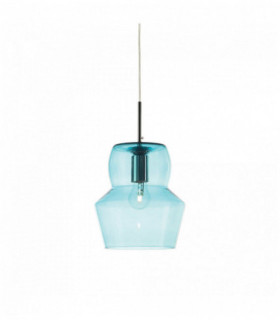 ZENO Azul Suspensión 1 bombilla Diámetro 22 Cm