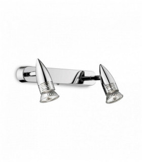 ALFA 2-light chrome wall light
