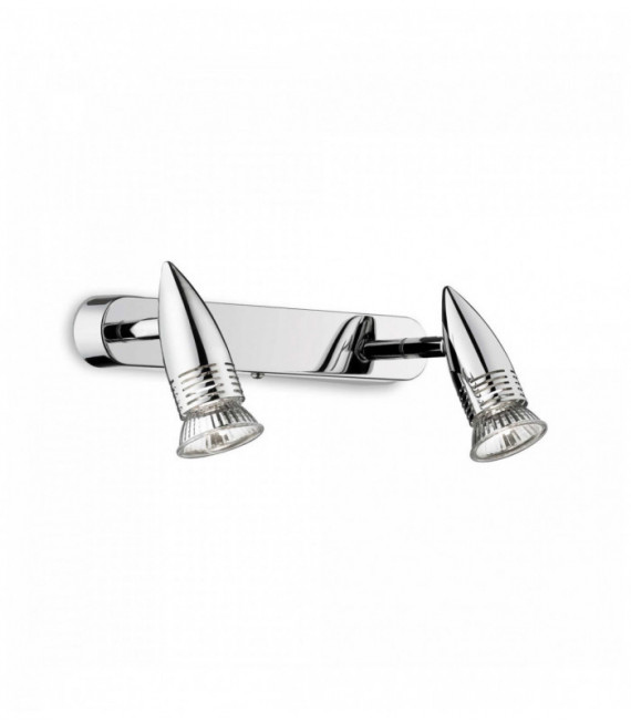Aplique de cromo ALFA 2 luces