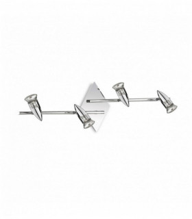 Plafoniera cromata ALFA 4 lampadine