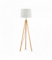 Wood floor lamp YORK 1 bulb