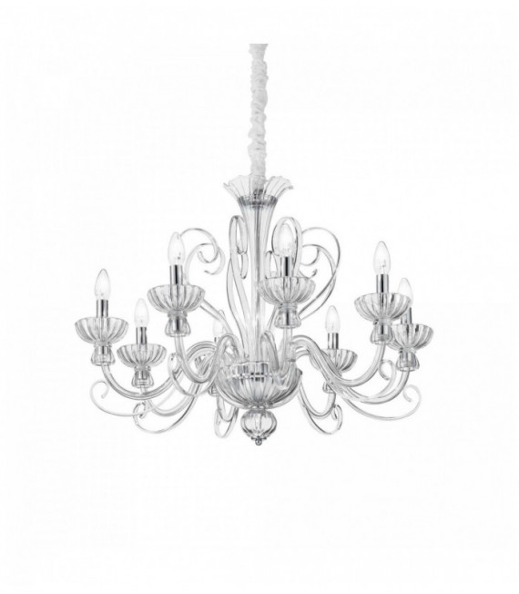 Sospensione trasparente ALEXANDER 8 lampadine