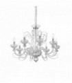 Transparent suspension ALEXANDER 8 bulbs