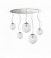 Suspension Chromée MAPA MAX 5 ampoules