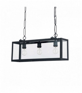 Colgante negro IGOR 3 bombillas