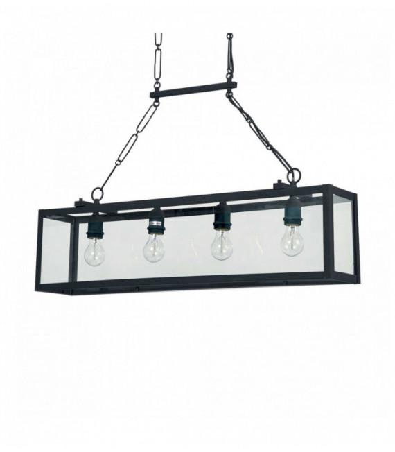 Schwarzer Anhänger IGOR 4 Lampen