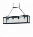 Black pendant IGOR 4 bulbs